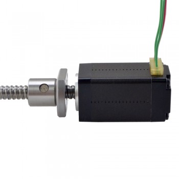 Silnik krokowy liniowy NEMA 8 z zewnętrzną śrubą kulową 8E15S0504BAM5-150RS skok na obrót 1mm skok 150mm
