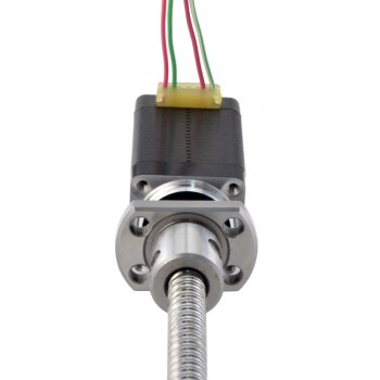 Silnik krokowy liniowy NEMA 8 z zewnętrzną śrubą kulową 8E15S0504BAM5-150RS skok na obrót 1mm skok 150mm