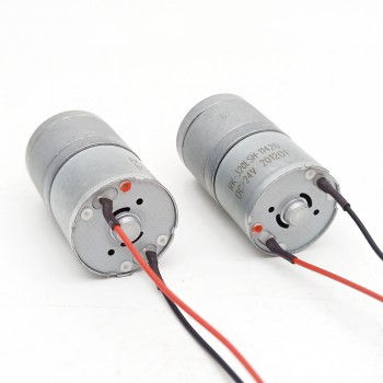20 szt. Motoreduktor szczotkowy DC z magnesami trwałymi GM25-320SH Φ25mm 6V/12V z przekładnią walcową o przełożeniu 4–499:1