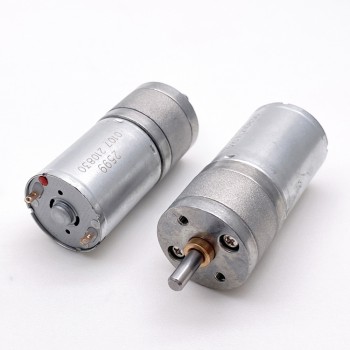 20 szt. Motoreduktor szczotkowy DC z magnesami trwałymi GM25-370CA Φ24,4mm 6V/12V z przekładnią walcową