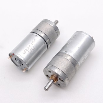 20 szt. Motoreduktor szczotkowy DC z magnesami trwałymi GM25-370CA Φ24,4mm 6V/12V z przekładnią walcową