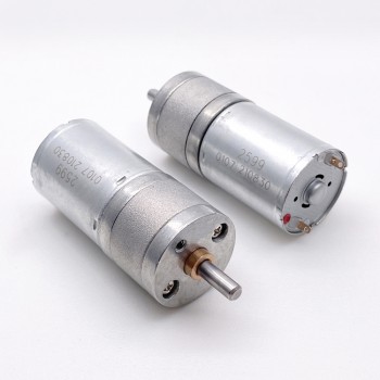 20 szt. Motoreduktor szczotkowy DC z magnesami trwałymi GM25-370CA Φ24,4mm 6V/12V z przekładnią walcową