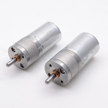 20 szt. Motoreduktor szczotkowy DC z magnesami trwałymi GM25-370CA Φ24,4mm 6V/12V z przekładnią walcową