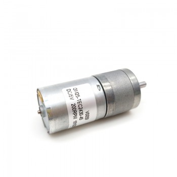 20 szt. Motoreduktor szczotkowy DC z magnesami trwałymi GM25-TEC2430 Φ25mm 12V/24V z przekładnią walcową o przełożeniu 4–499:1