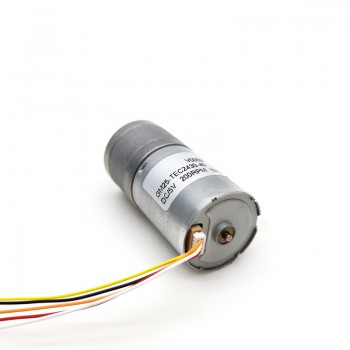 20 szt. Motoreduktor szczotkowy DC z magnesami trwałymi GM25-TEC2430 Φ25mm 12V/24V z przekładnią walcową o przełożeniu 4–499:1