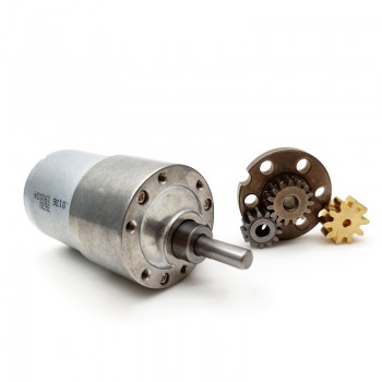 20 szt. Motoreduktor szczotkowy DC z magnesami trwałymi GM37-3530 12V/24V z przekładnią walcową o przełożeniu 6–810:1