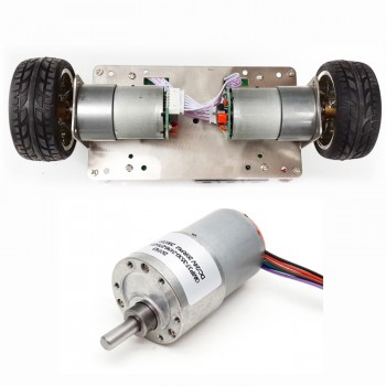 20 szt. Motoreduktor szczotkowy DC z magnesami trwałymi GM37-3530 12V/24V z przekładnią walcową o przełożeniu 6–810:1