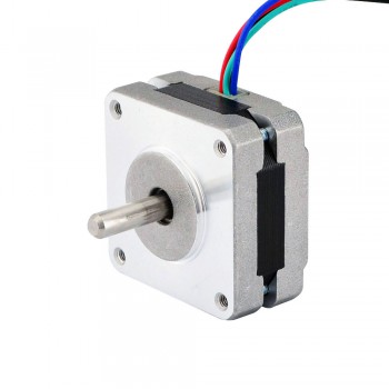 Silnik krokowy Nema 16 16HS08-0604S 3,96 V 1,8 stopnia 8,7 Ncm 4 przewody