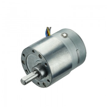 20 szt. Motoreduktor szczotkowy DC z magnesami trwałymi GM37-35BY 12V 7,5°z przekładnią walcową o przełożeniu 6–810:1