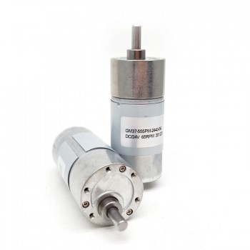 20 szt. Motoreduktor szczotkowy DC z magnesami trwałymi GM37-555 Φ37mm 12V/24V z przekładnią walcową o przełożeniu 6–810:1