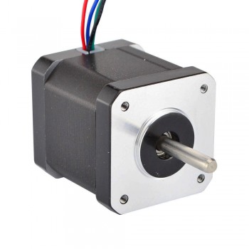 Silnik krokowy Nema 17 17HM19-2004S 0,9 stopnia 46 Ncm 2 A 2,8 V 4 przewody