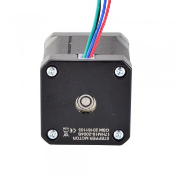 Silnik krokowy Nema 17 17HM19-2004S 0,9 stopnia 46 Ncm 2 A 2,8 V 4 przewody