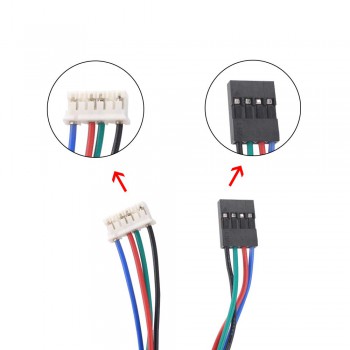 Silnik krokowy Nema 17 17HS15-1504S-X1 45Ncm 12V 1,5A 4 przewody z kablem 1m i złączem