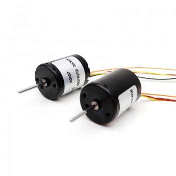 20 szt. Silnik bezszczotkowy BLDC 12V/24V Φ22,4 mm TEC2430 4500 obr./min 3W 0,05 kg/cm wał 2 mm