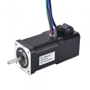 Silnik krokowy Nema 17 serii P 17BK05-07 72 Ncm z hamulcem elektromagnetycznym