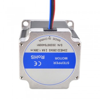 Silnik krokowy Nema 23 serii E 23HE22-2804S 1,8 stopnia 1,26 Nm 4 przewody