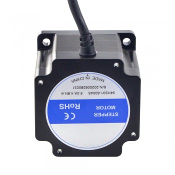 Silnik krokowy Nema 34 serii S 34HS31-6004S 4 przewody 1,8 stopnia 4,8 Nm 6,0 A