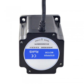 Silnik krokowy Nema 34 serii S 34HS45-6004S 4 przewody 1,8 stopnia 8,2 Nm 6,0 A