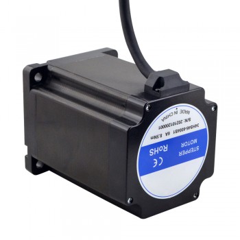 Silnik krokowy Nema 34 serii S 34HS46-6004S1 14 mm wałek wpustowy 8,5 Nm z kablem 1 m
