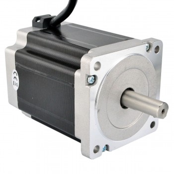 Silnik krokowy Nema 34 z podwójnym wałem 34HS46-5004D 8,5 Nm 5 V 4 przewody