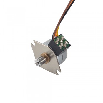 Silnik krokowy obrotowy PM Φ15x12mm 15PM20L02 18 stopni 3,43 mN.m 0,4 A 4 przewody