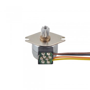 Silnik krokowy obrotowy PM Φ15x12mm 15PM20L02 18 stopni 3,43 mN.m 0,4 A 4 przewody