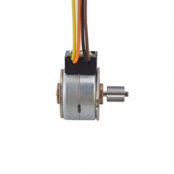 Silnik krokowy obrotowy PM Φ15x12mm 15PM20L02 18 stopni 3,43 mN.m 0,4 A 4 przewody