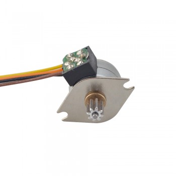 Silnik krokowy obrotowy PM Φ15x12mm 15PM20L02 18 stopni 3,43 mN.m 0,4 A 4 przewody