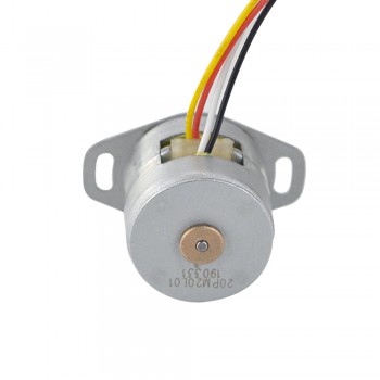 Silnik krokowy obrotowy PM Φ20x18.2mm 20PM20L01 18 stopni 5,88 mN.m 0,5 A 4 przewody