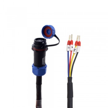 3 m 4-pinowy kabel przedłużający do silników z wtykiem lotniczym IP65 do serwosilników serii T6