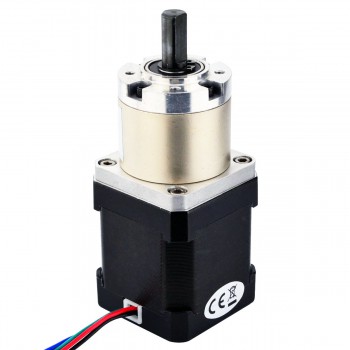 Silnik krokowy z przekładnią Nema 17 L=48mm 17HS19-1684S-PG19 z przekładnią planetarną 19:1