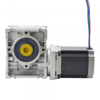 Silnik krokowy z przekładnią ślimakową Nema 23 23HS30-2804S-RV30-G5 L=76mm z przekładnią 5:1