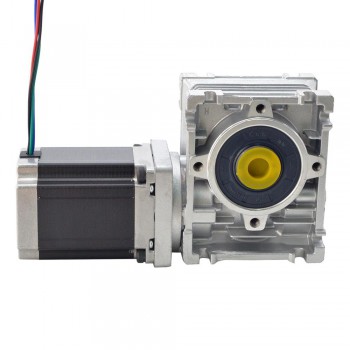 Silnik krokowy z przekładnią ślimakową Nema 23 23HS30-2804S-RV30-G5 L=76mm z przekładnią 5:1