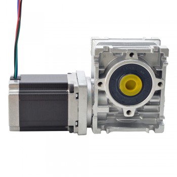 Silnik krokowy z przekładnią ślimakową Nema 23 23HS30-2804S-RV30-G7.5 L=76mm z przekładnią 7,5:1