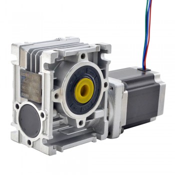 Silnik krokowy z przekładnią ślimakową Nema 23 23HS45-4204S-RV30-G7.5 L=113mm z przekładnią 7,5:1