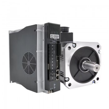 Silnik serwo AC 2,3KW 130JASM523215K-17B+JASD30002-20B 14,64 Nm 220 V 1500 obr./min 12,3 A z sterownik serwo JASD30002-20B